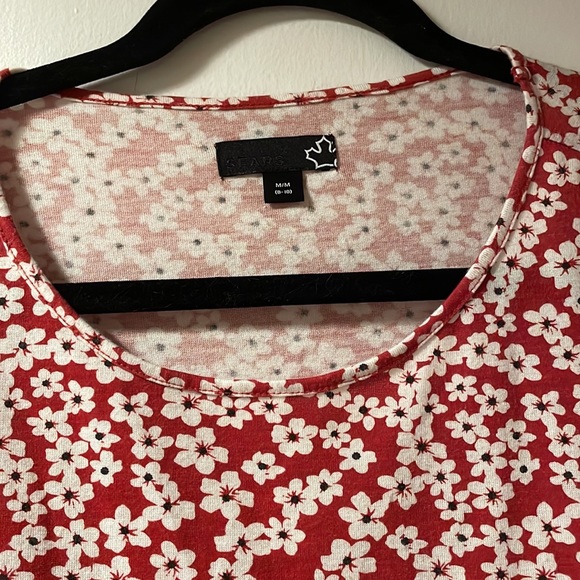 Red, white, and black t-shirt dress size Medium (8-10) - Picture 2 of 3